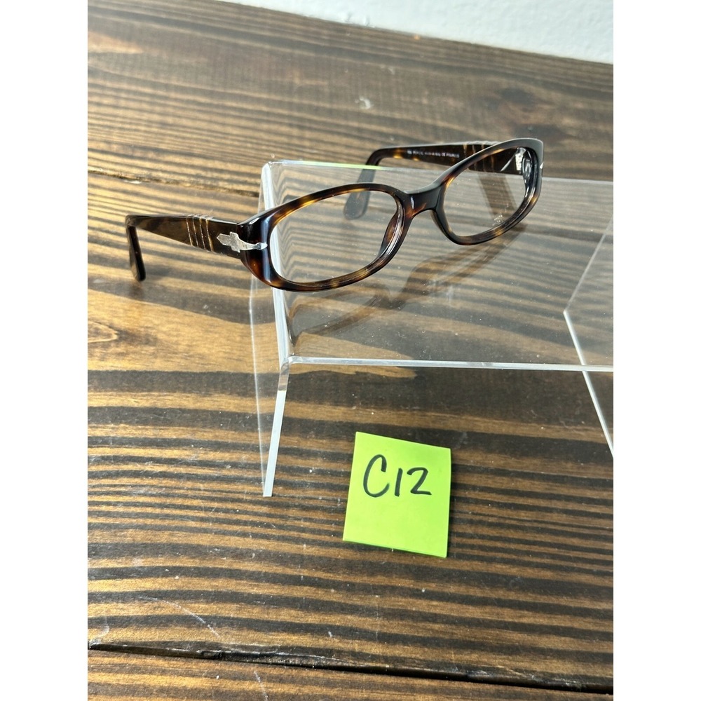 Persol 2607-S 24/47 Womens Tortoise Brown Full Rim Oval Sunglasses Frame 135